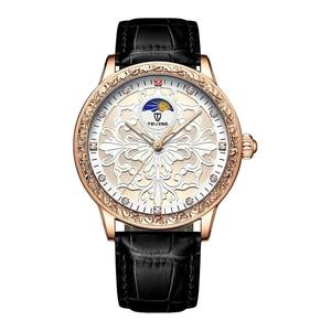 Reloj de Pulsera TEVISE T890S de Lujo con Caja de Oro Rosa, Reloj de Cuarzo para Hombre, Resistente al Agua 30M, Estilo Vintage Tallado, Relogio Masculino - Product Image 2