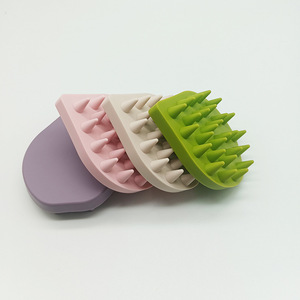 <strong>Silicone</strong> Hairbrush with Deep Cleaning Scalp Massager Hair Scalp Massager Shampoo Head Wash Brush <strong>Antibacterial</strong> and Quick-drying - Product Image 4