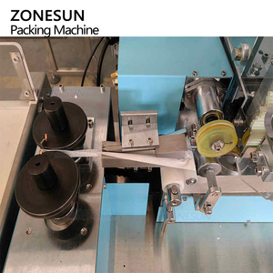 เครื่องบรรจุห่อหลอดดูดน้ำแบบอัตโนมัติความเร็วสูง ZONESUN ZS-SPZ51 สำหรับห่อหลอดพลาสติกหรือหลอดกระดาษแบบปิดผนึกสามด้าน - Product Image 4