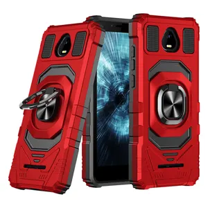 2 in 1 Plastic Phone Case For Boost SCHOK Volt SV55 Rugged Kickstand Air Bag Shockproof Bumper Mobile Phone Case Cover