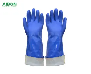 PVC hochleistungs-fischmörder-gummi korrosionsschutz säuren- und alkalischbeständig vollständig untergetaucht anti-rutsch- und chemie-lange handschuhe