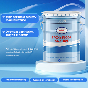 Peinture époxy aqueuse trois-en-un Qianlang pour sols, revêtement liquide bicomposant antidérapant et résistant à l'usure pour surfaces en ciment - Product Image 2