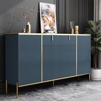 Meubles de maison, buffet moderne blanc de style nordique pour salon, armoires latérales de luxe avec rangement à tiroirs