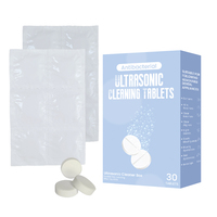 Comprimés effervescents antibactériens portables à ultrasons pour le nettoyage des prothèses dentaires, formule extra forte en plastique, éliminent les résidus alimentaires