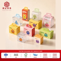 Boîte transparente en PET à fond autobloquant, approuvée SGS, boîte de protection en plastique transparent, anti-rayures, étanche, boîte d'emballage