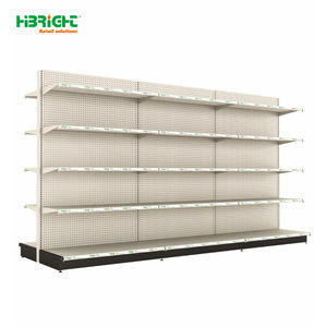 מותאם אישית גודל 3d עיצוב מדפי סופרמרקט לבן מדפים תצוגה מדפים גונדולה - Product Image 2