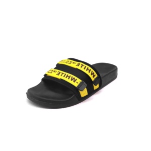 Cinese di autunno di Tendenza di Modo di fantasia disegno piatto delle donne a buon mercato nero cuneo soffici calzature su misura da spiaggia all'aperto scivolo slipper - Product Image 2