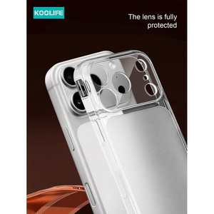 Koolife per 17promax Custodia per Telefono in TPU Morbido con Ampia Finestra Trasparente per Protezione Lenti, Bianca, Unisex - Product Image 4