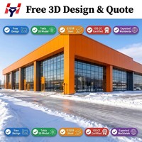 Edificio de Almacén Prefabricado de Acero a Precio de Fábrica, Estructura de Acero Ligero, Planta Industrial, Centro Logístico, Edificio de Oficinas