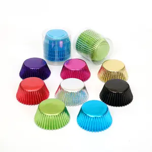 Giá Tốt Nhất 100 Chiếc 2 Inch Lá Vàng Cupcake Lót Muffin Liners Baking Cup Cho Đám Cưới Sinh Nhật Em Bé Tắm Bên