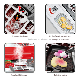 Gioco da cucina all'aperto <span class=keywords><strong>per</strong></span> bambini, simulazione di plastica, griglia <span class=keywords><strong>per</strong></span> barbecue con griglie elettriche piatte e Spray, Set da cucina <span class=keywords><strong>per</strong></span> bambini - Product Image 3