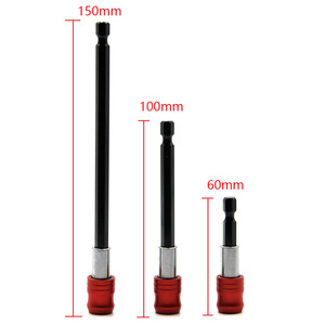 Barre d'extension pour clé hexagonale Mr Drill, 6.35mm, en alliage d'aluminium à dégagement rapide, pour perceuse JG078 - Product Image 3