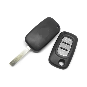 Chìa khóa xe kinh doanh r-enault lật chìa khóa từ xa Bìa Fob vỏ với 3 nút lưỡi mà không có rãnh với logo - Product Image 1