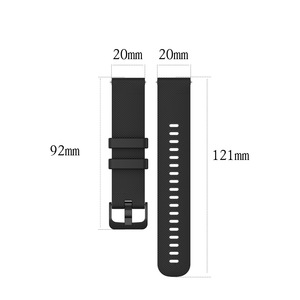 Bracelet de montre 18mm 20mm 22mm en caoutchouc, bracelet intelligent à boucle à libération rapide, bracelet en silicone pour <span class=keywords><strong>Garmin</strong></span> Vivoactive 4S 3S Venu <span class=keywords><strong>Sq2</strong></span>/Venu2S - Product Image 3