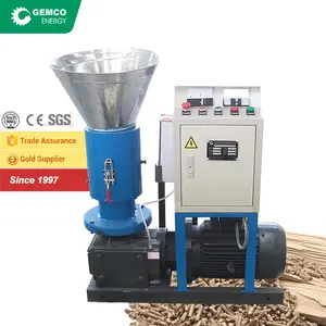 Nieuwe Duurzaam Gemco Kleine Mini Platte Sterven Pellet Machine Voor Maken Grenen Hout, Biomassa, Zaagsel, Bagasse, katoenen Steel, Hooi, Papier Pellets