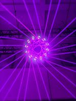 Lumière cinétique LED pour levage de charges lourdes, type donut, avec DMX 512 et système de levage motorisé, tête XY mobile, fonctions Wash, Beam, Zoom, Laser et Effets pour DJ