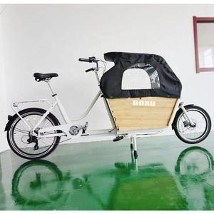 Bafang Bakfiets <span class=keywords><strong>Cargo</strong></span> E-bike 20 "26" Housse de protection contre la <span class=keywords><strong>pluie</strong></span> pour chargeur frontal Vélo <span class=keywords><strong>cargo</strong></span> électrique à deux roues pour livraison - Product Image 5
