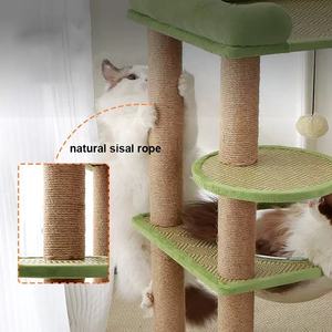 Mèo tháp giường 2 trong 1 bền sisal gãi bài với bóng sang trọng Đồ chơI mèo con trong nhà leo khung mèo đồ chơi - Product Image 3