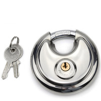 Cadenas de bonne qualité, étanche, à clé identique ou différente, 60 mm, en acier inoxydable, forme ronde, cadenas à disque