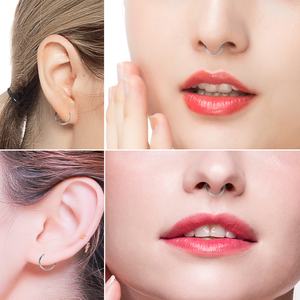 ASTM F136 G23 Segmento de titanio con bisagras tabique Clicker diseñador nariz anillos aro cuerpo Piercing joyería - Product Image 6