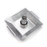 Panier de cuisson vertical pour poulet, support à canette de bière, grille de rôtissage, panier de barbecue, support de cuisson pour dinde