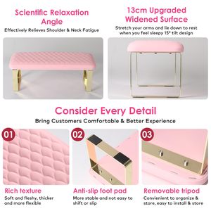 Nouveau moderne Internet célébrité en cuir pied carré <span class=keywords><strong>ongles</strong></span> fournitures Ultra-doux mousse à mémoire manucure <span class=keywords><strong>salon</strong></span> - Product Image 3