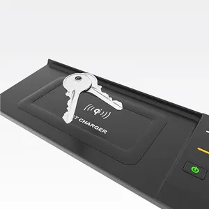 Chargeur de voiture sans fil rapide 15W, chargeur de téléphone avec double port USB/QC3.0 pour Audi Q5L 2018-ON - Product Image 2