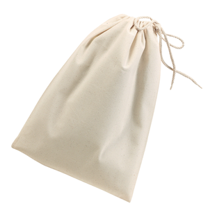 Customizable 9*12CM White Organic Cotton <strong>Drawstring</strong> Pouch <strong>Bags</strong> <strong>for</strong> Jewelry Personalized <strong>Shopping</strong> - Product Image 2