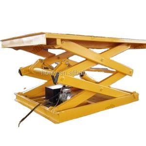 2025 HONTYLIFT Hot Sale Große Plattform 1T 2T Tragbarer stationärer elektrischer Scheren hub tisch Hochleistungs-Stahl konstruktion - Product Image 1