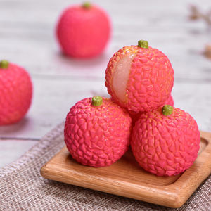 Mini figura de bonsái en miniatura para manualidades, figurillas de resina de simulación, sandía, fresa, <span class=keywords><strong>mango</strong></span>, melocotón, limón, juguete en 3d, fruta artificial - Product Image 3