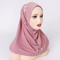 Chapeau instantané facile à porter avec décoration de perles, foulard musulman ample, style moyen-oriental et africain, directement de l'usine