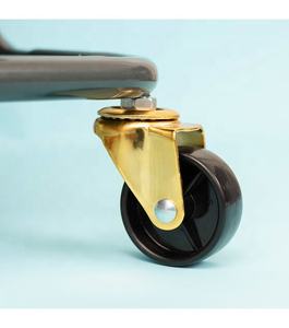 Brawers & Carts de rangement multifonctions Project Cart Storage Rack 6-Tier Golden Rolling Wheels Wire + ABS Storage Plate - Product Image 4