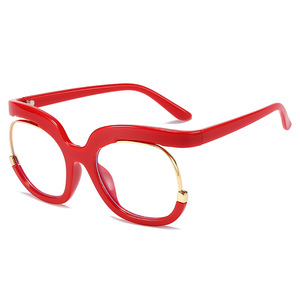 Hot <strong>Round</strong> Oversized Glasses <strong>Frames</strong> Trendy Luxury Designer Anti Blue Light Glass <strong>Frames</strong> for Women Men - Product Image 5