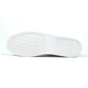 Sneakers personnalisées style OEM, baskets blanches décontractées pour hommes, chaussures en cuir microfibre pour hommes - Product Image 4