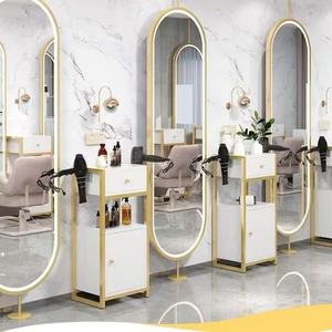 Meubles de salon de coiffure de haute qualité <span class=keywords><strong>et</strong></span> bon marché Miroir mural à LED pour salon de coiffure <span class=keywords><strong>et</strong></span> maquillage - Product Image 1