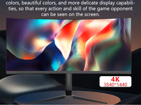 Nouveau design de moniteur de jeu 32 pouces 165 hz 2560x1440 moniteur de jeu à écran incurvé 2K avec lumière LED