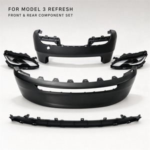 Ensemble complet de pare-chocs avant et arrière LinTech pour <span class=keywords><strong>Tesla</strong></span> <span class=keywords><strong>Model</strong></span> 3, kit carrosserie de remplacement compatible OEM, fournisseur d'usine en gros - Product Image 2