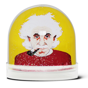 Di medie dimensioni personalizzato Albert Einstein acrilico globo di neve in resina Souvenir Snowglobe con immagine - Product Image 1