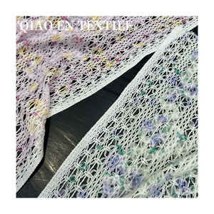 <span class=keywords><strong>Handmade</strong></span> Retro rỗng ba chiều móc hoa vải ăn mặc chính thức khăn choàng khăn đầy màu sắc sợi không dệt nhà dệt - Product Image 5