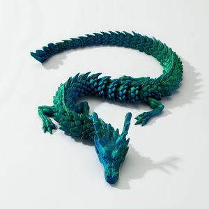 2 Piezas de Dragón Chino Impreso en 3D de 12 Pulgadas, Juguete Antiestrés de Plástico para Adultos, Decoración para el Hogar y la Oficina, Animales y Dinosaurios en 3D - Product Image 6