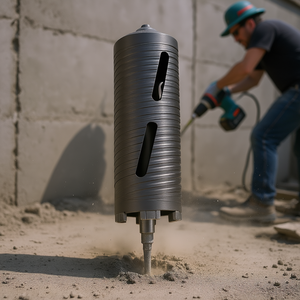 Broca de diamante de 3 pulgadas de diámetro, 9-1/2 pulgadas de profundidad, rosca interna de 5/8-11 para perforación en seco de mampostería y hormigón. - Product Image 2