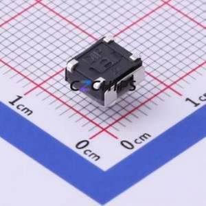 DTSJW-67T-V-T/R Tactile Switch SMD,6.2x6.3mm Switch Single Pole Single Throw Round Button Vertical Mount 6.2mm - Product Image 2