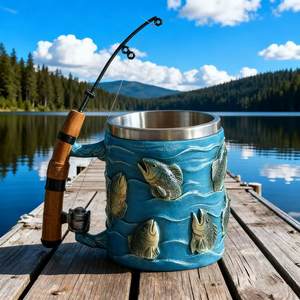 The new cross-border Fishing <b>Mug</b> is a creative <b>mug</b> designed for fishing enthusiasts - Product Image 5