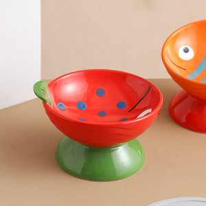 Tazón de Cerámica para Gatos con Diseño Bonito y Ecológico, de Alta Calidad, para Protección del Cuello, para Comida y Agua, Comedero para Mascotas - Product Image 5