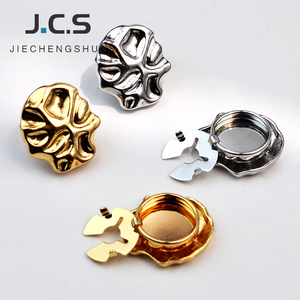Cubrebocas de Botones de Flores Ecológicos de Lujo para Camisas de Mujer, Botones de Aleación de Zinc Metálicos, Clips Decorativos para Ropa - Product Image 1