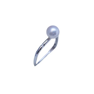 Wenchi 24606 7-8mm Freshwater Pearl 925 Silver Adjustable Ring Round Almost Flawless Strong Light Live Broadcast Cross-Border - Product Image 5