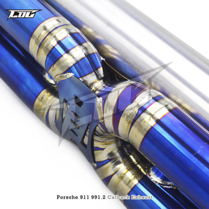 Boska Titanium Catback <b>Valved</b> for 991/991.2 S 3.8T 2017-2019 Auto Engine Parts Racing <b>Exhaust</b> System - Product Image 3