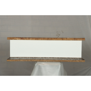 Estante de Pared Moderno Rústico Muro en Blanco con Estante Flotante de Madera Natural - Product Image 2