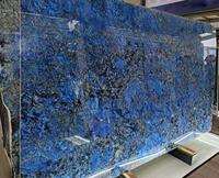 Bon prix Dalles de sodalite en granit bleu Azul Bahia poli Carreaux pour comptoirs de cuisine Plateaux de vanité et escaliers Forme de grande dalle