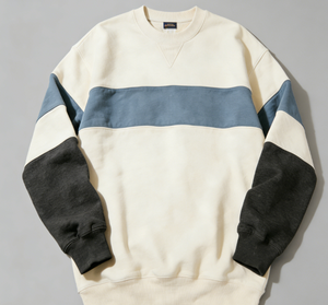 เสื้อสเวตเชิ้ตคอกลม สไตล์ฤดูใบไม้ร่วง/ฤดูหนาว เสื้อปูลโอเวอร์ปักลายแบบมีสีตัดกัน เสื้อแบรนด์อินเทรนด์/เสื้อตัวนอก - Product Image 5